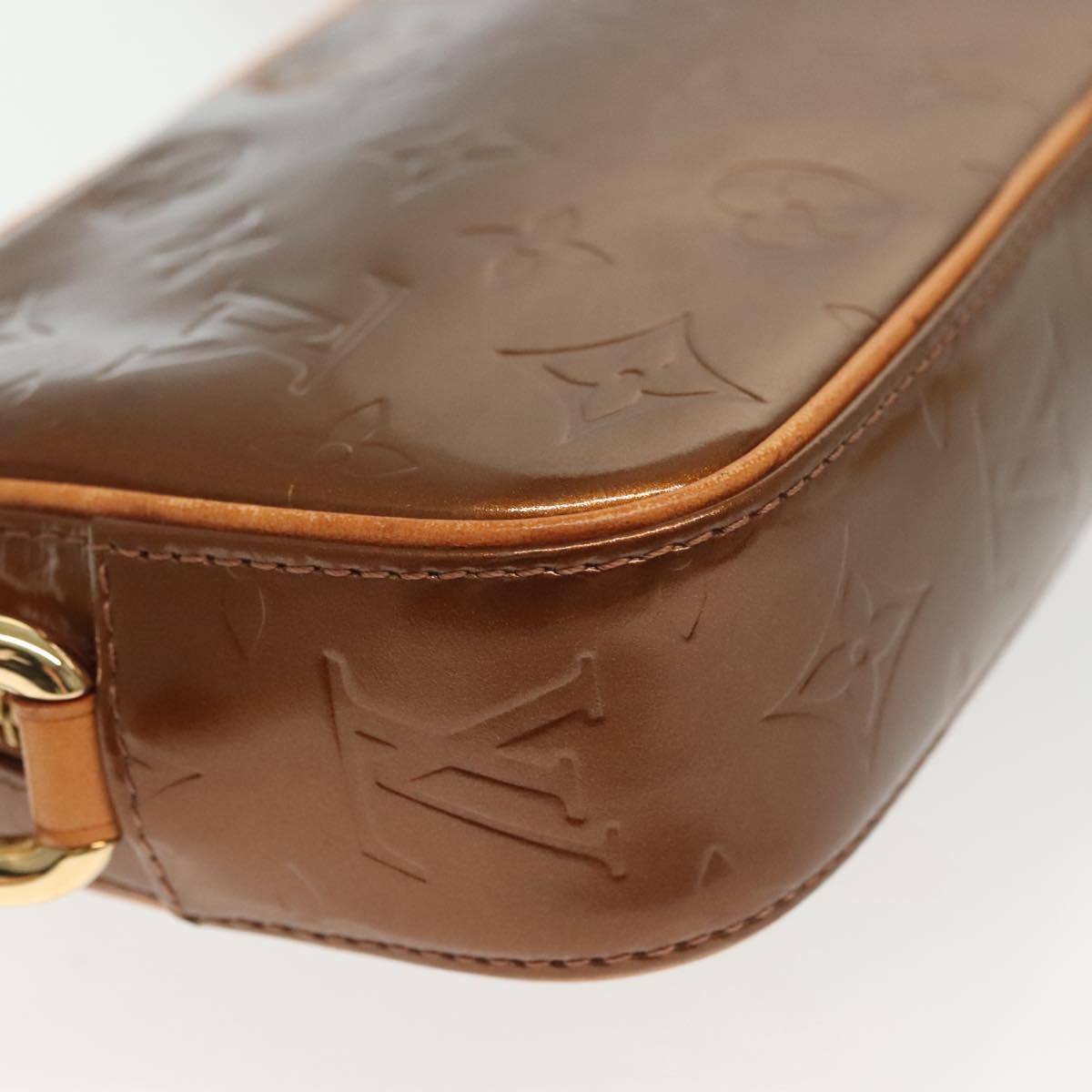 LOUIS VUITTON Monogram Vernis Christy MM Shoulder Bag Bronze M91109 Auth ep10864