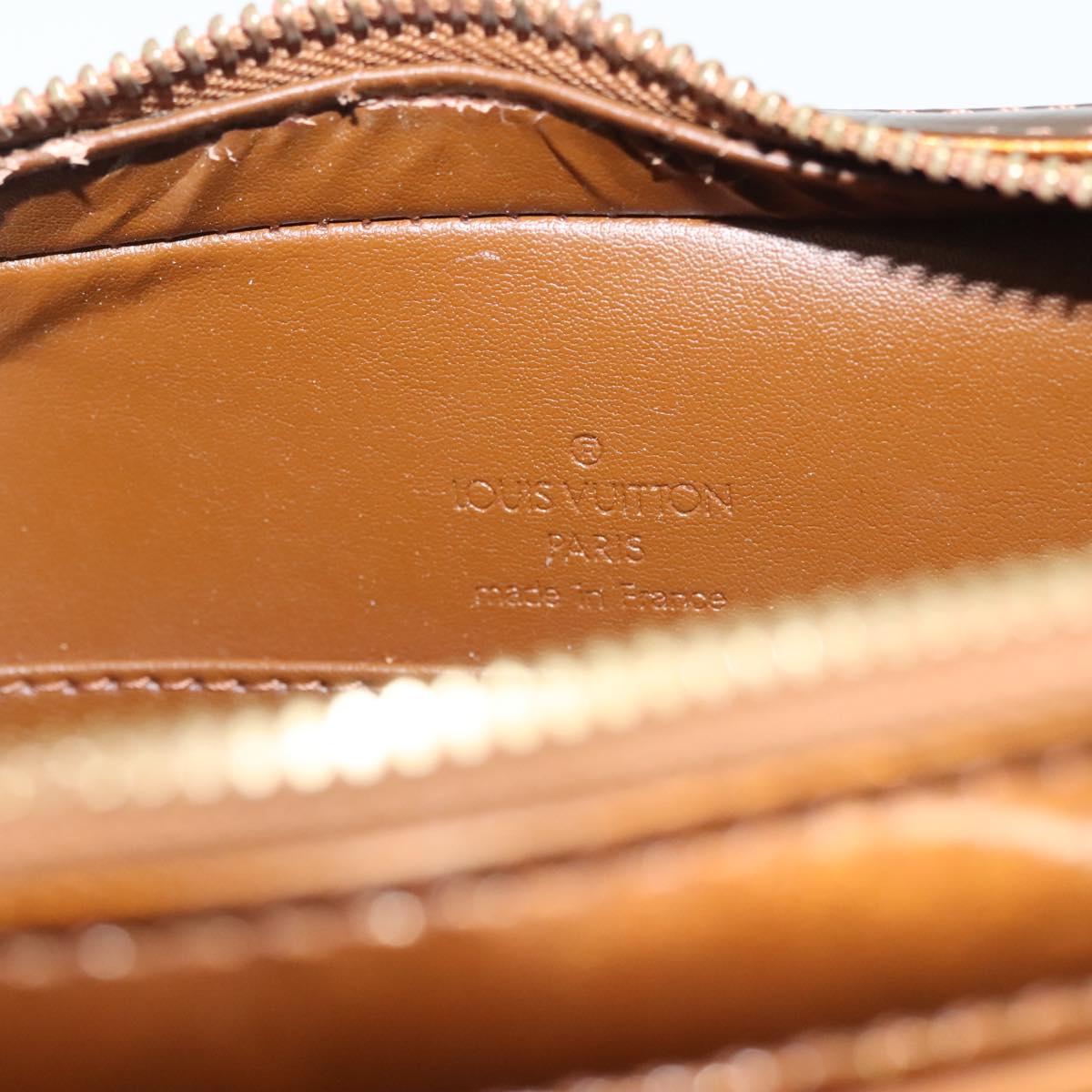 LOUIS VUITTON Monogram Vernis Christy MM Shoulder Bag Bronze M91109 Auth ep10864