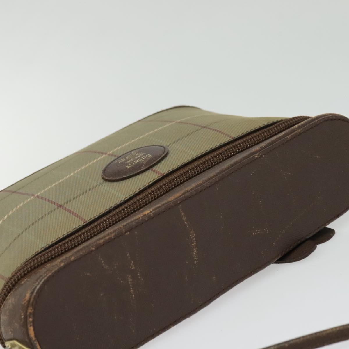 Burberrys Nova Check Shoulder Bag Canvas Beige Gold Auth ep10865