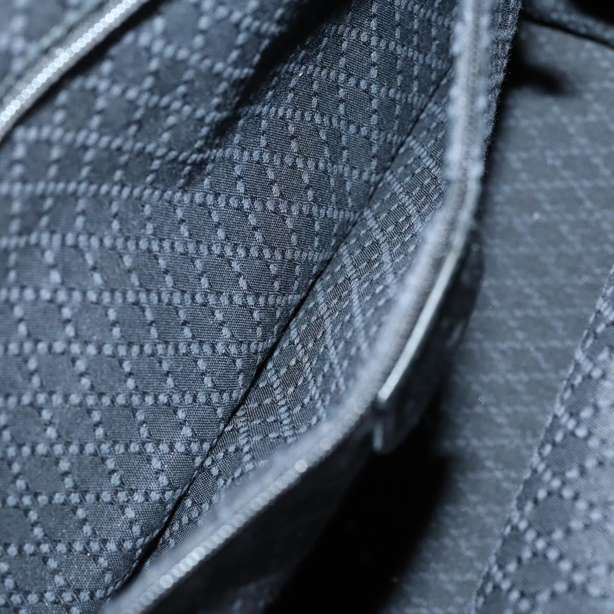 GUCCI Bamboo Tote Bag Nylon Black Silver 002 2052 0412 5 Auth ep10866