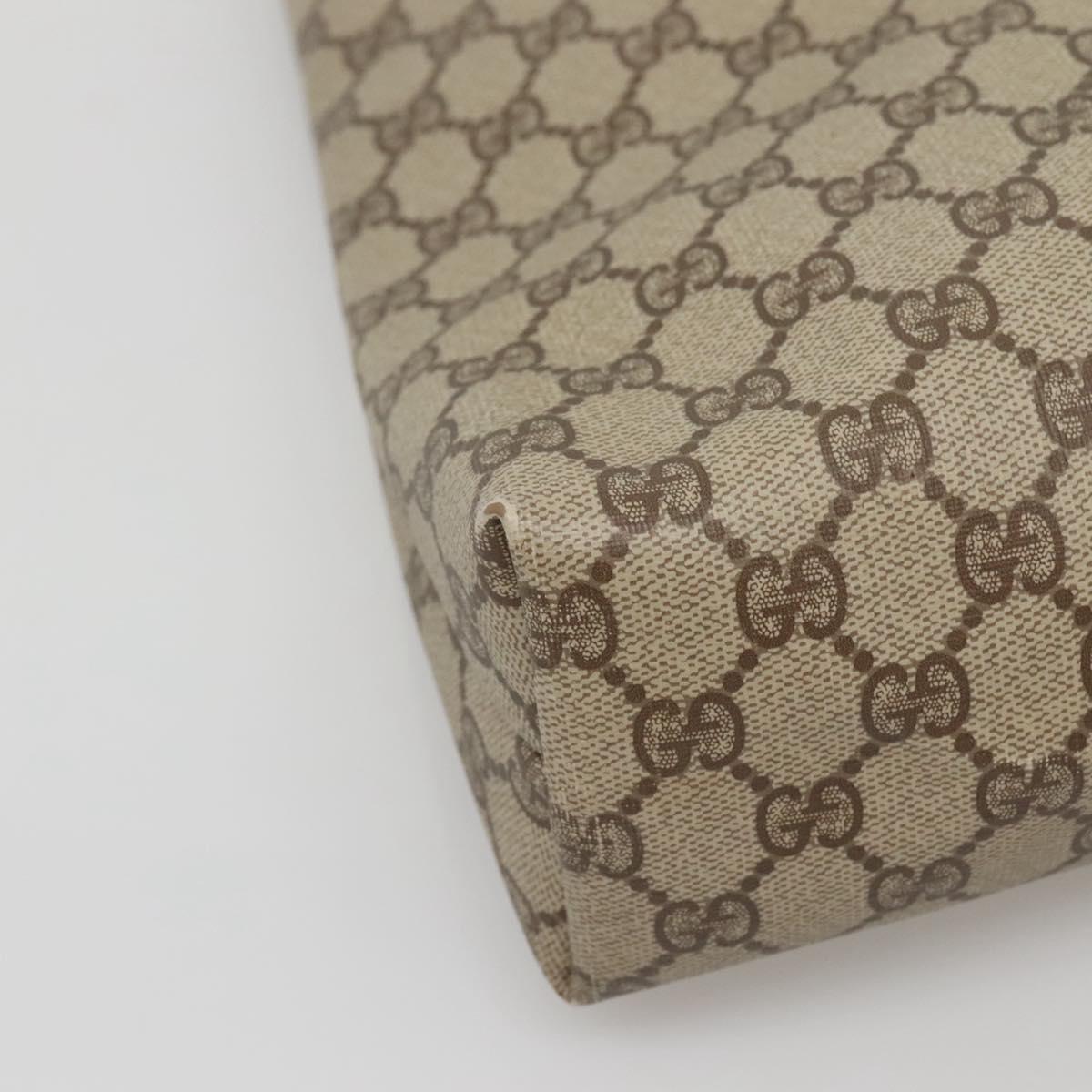 GUCCI GG Supreme Tote Bag PVC Beige Gold 002 39 6130 9411 Auth ep10867