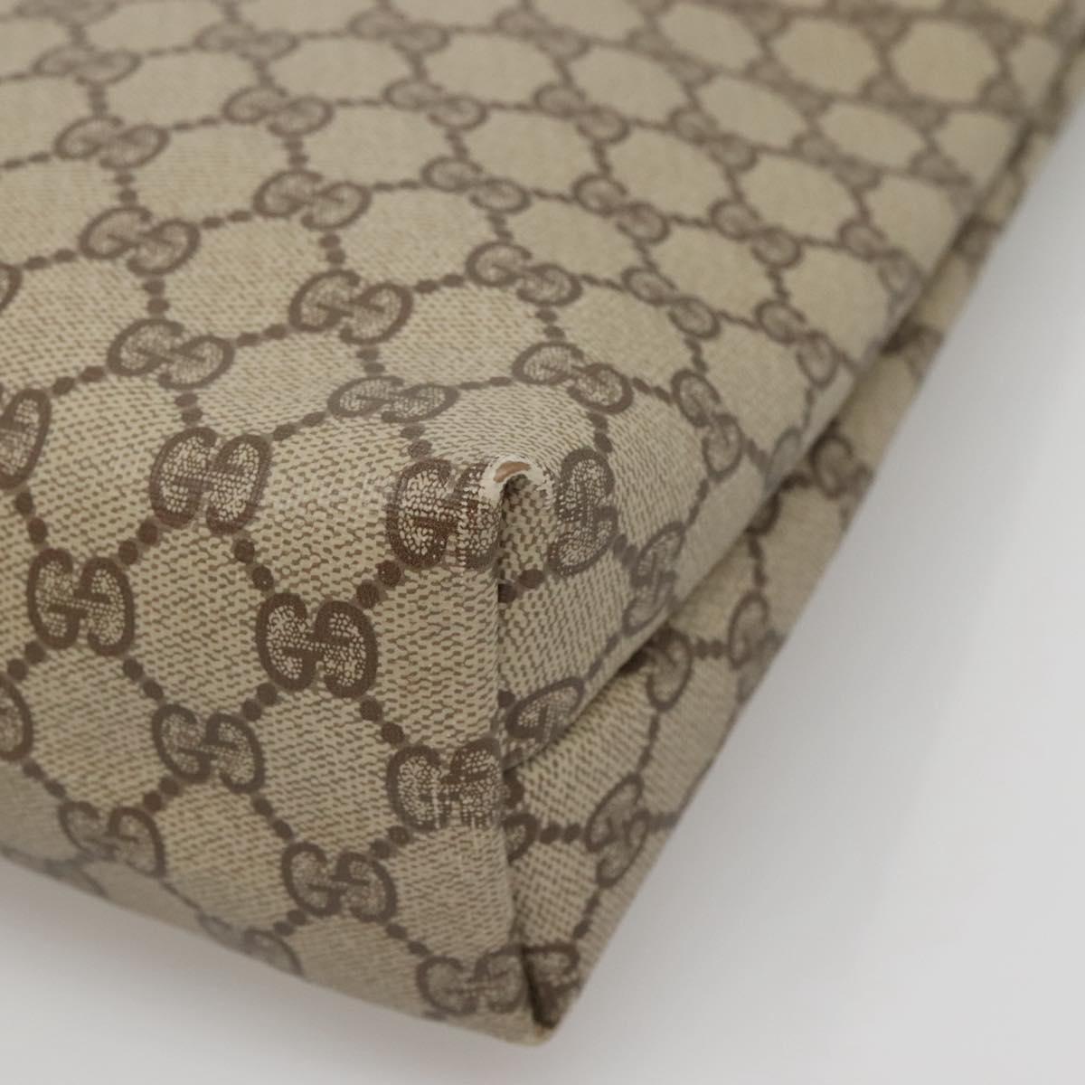 GUCCI GG Supreme Tote Bag PVC Beige Gold 002 39 6130 9411 Auth ep10867