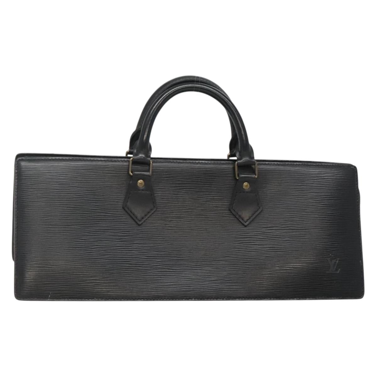 LOUIS VUITTON Epi Sac Triangle Hand Bag Black M52092 LV Auth ep10871