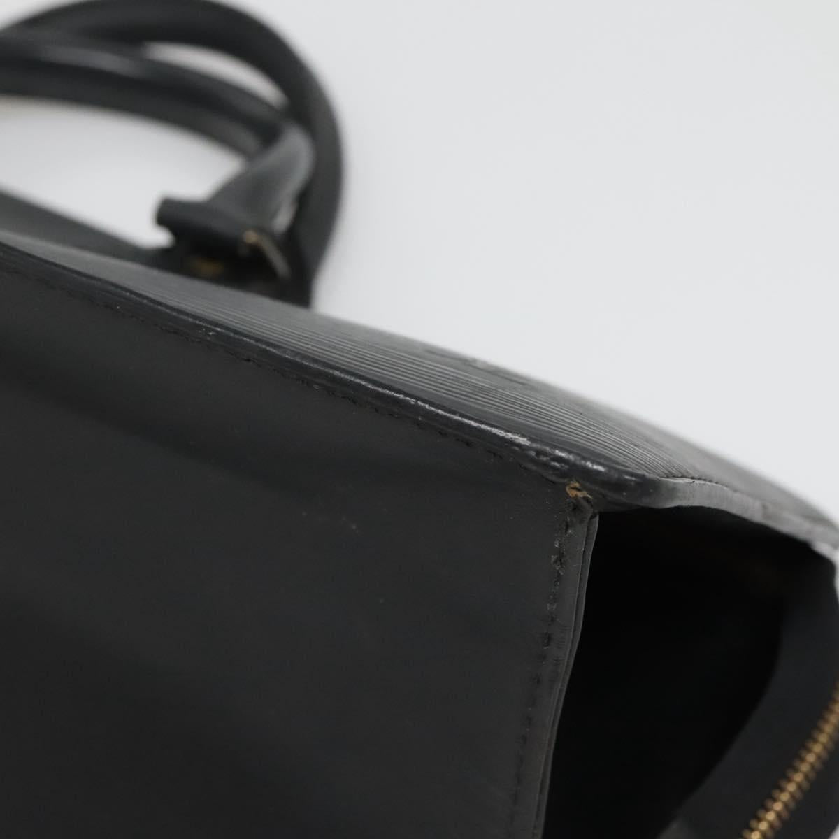 LOUIS VUITTON Epi Sac Triangle Hand Bag Black M52092 LV Auth ep10871