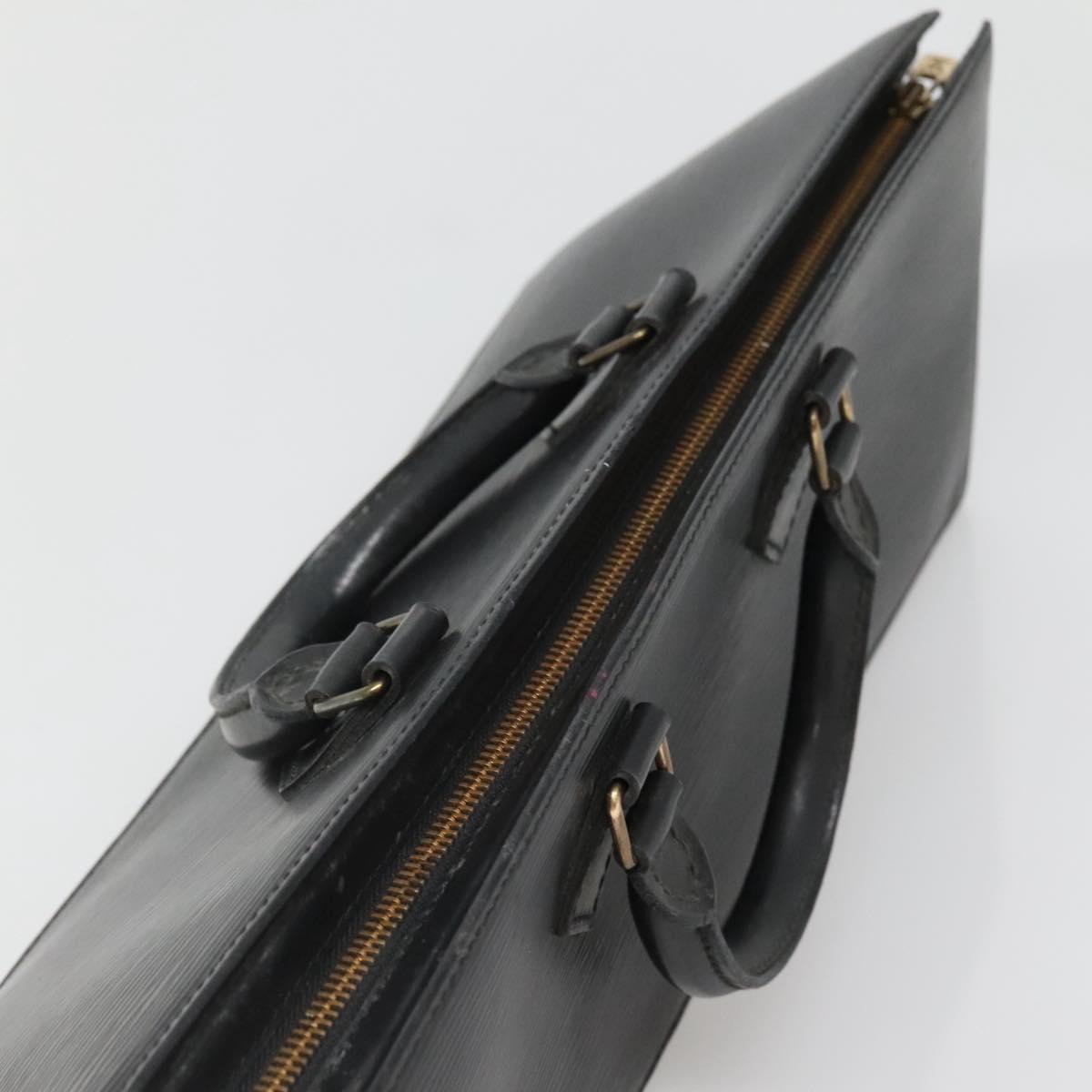 LOUIS VUITTON Epi Sac Triangle Hand Bag Black M52092 LV Auth ep10871