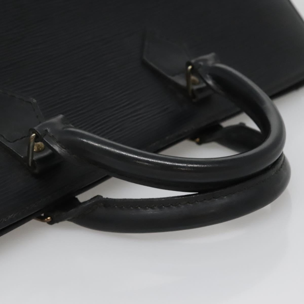 LOUIS VUITTON Epi Sac Triangle Hand Bag Black M52092 LV Auth ep10871
