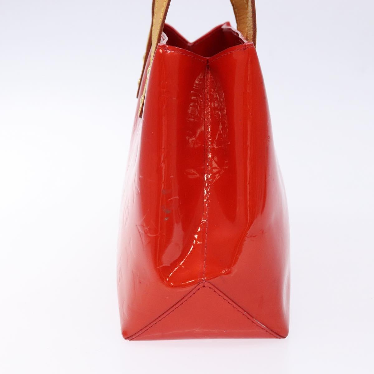 LOUIS VUITTON Monogram Vernis Reade PM Hand Bag Red Rouge M91088 LV Auth ep10876