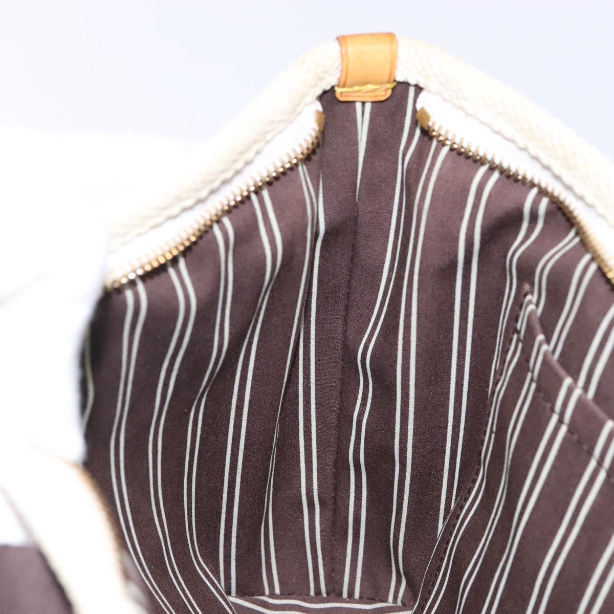 LOUIS VUITTON Antigua Cabas PM Tote Bag White Brown M40036 LV Auth ep10889