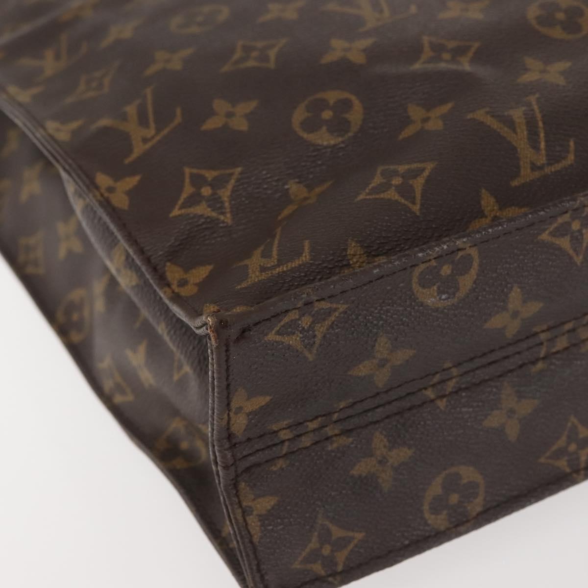 LOUIS VUITTON Monogram Sac Plat Hand Bag M51140 LV Auth ep10914