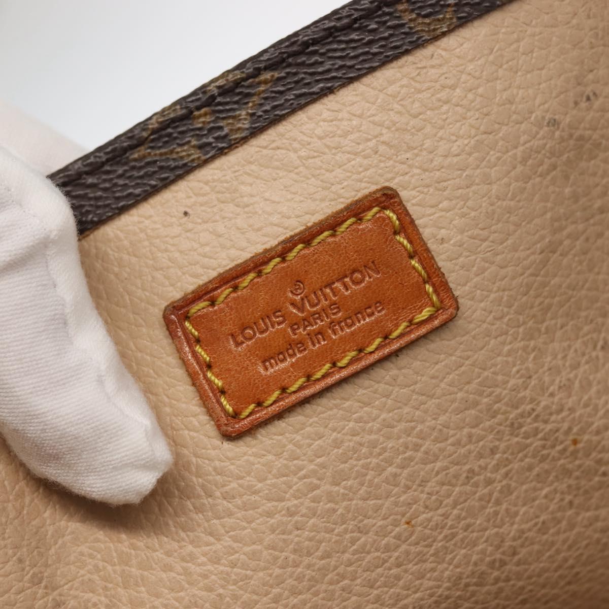 LOUIS VUITTON Monogram Sac Plat Hand Bag M51140 LV Auth ep10914