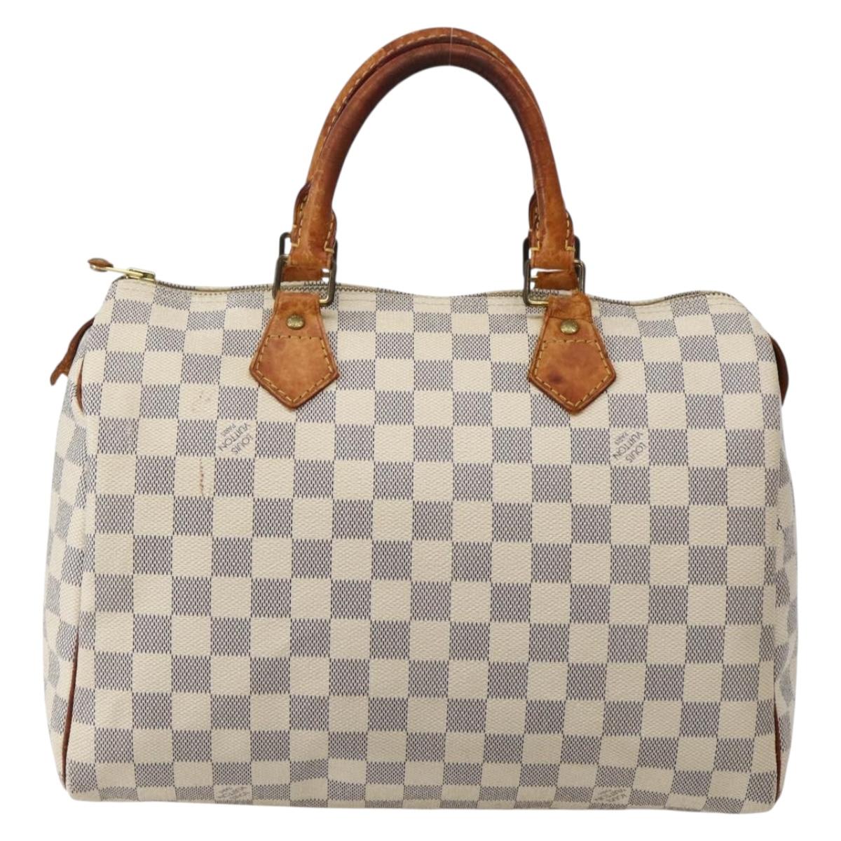 LOUIS VUITTON Damier Azur Speedy 30 Hand Bag N41533 LV Auth ep10924