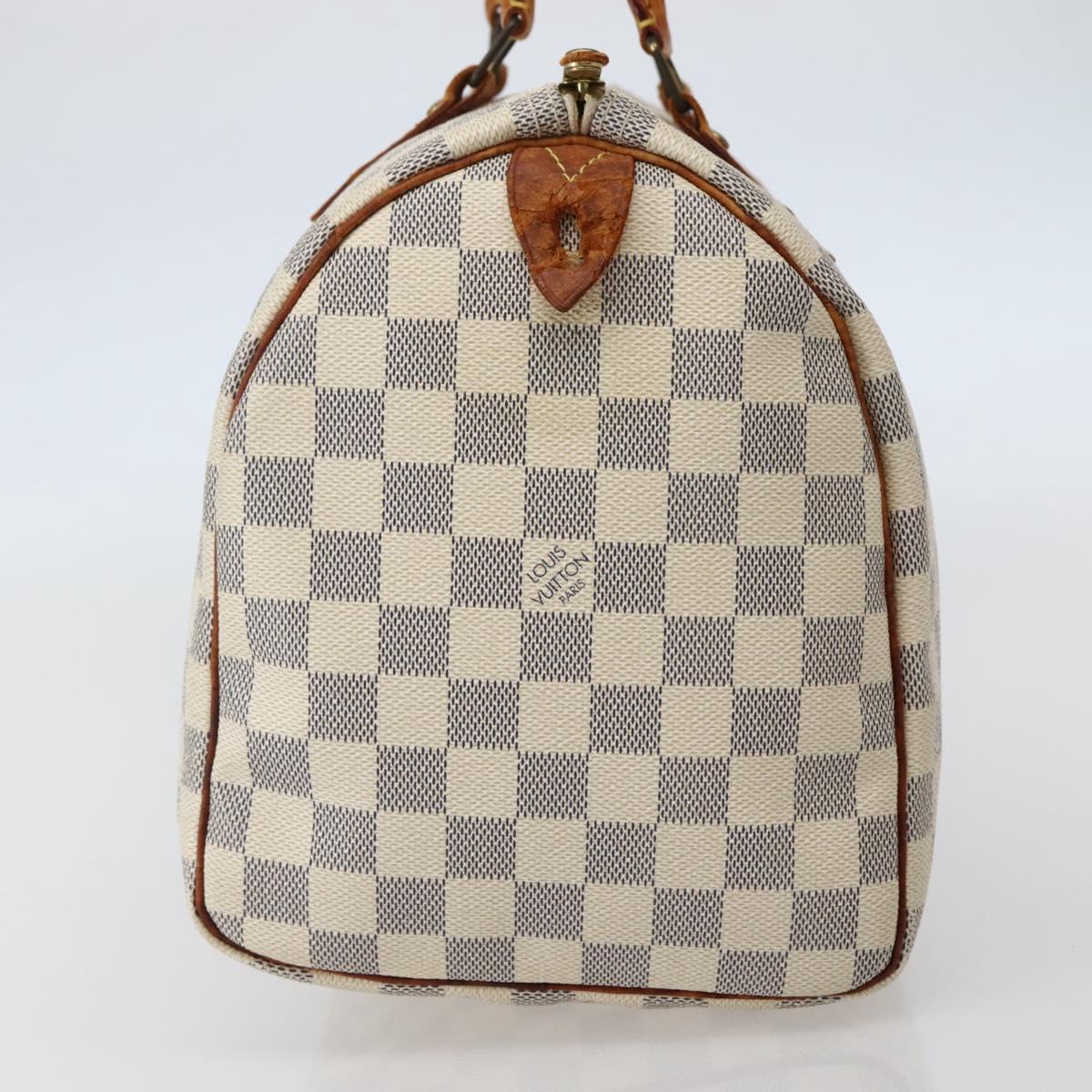 LOUIS VUITTON Damier Azur Speedy 30 Hand Bag N41533 LV Auth ep10924