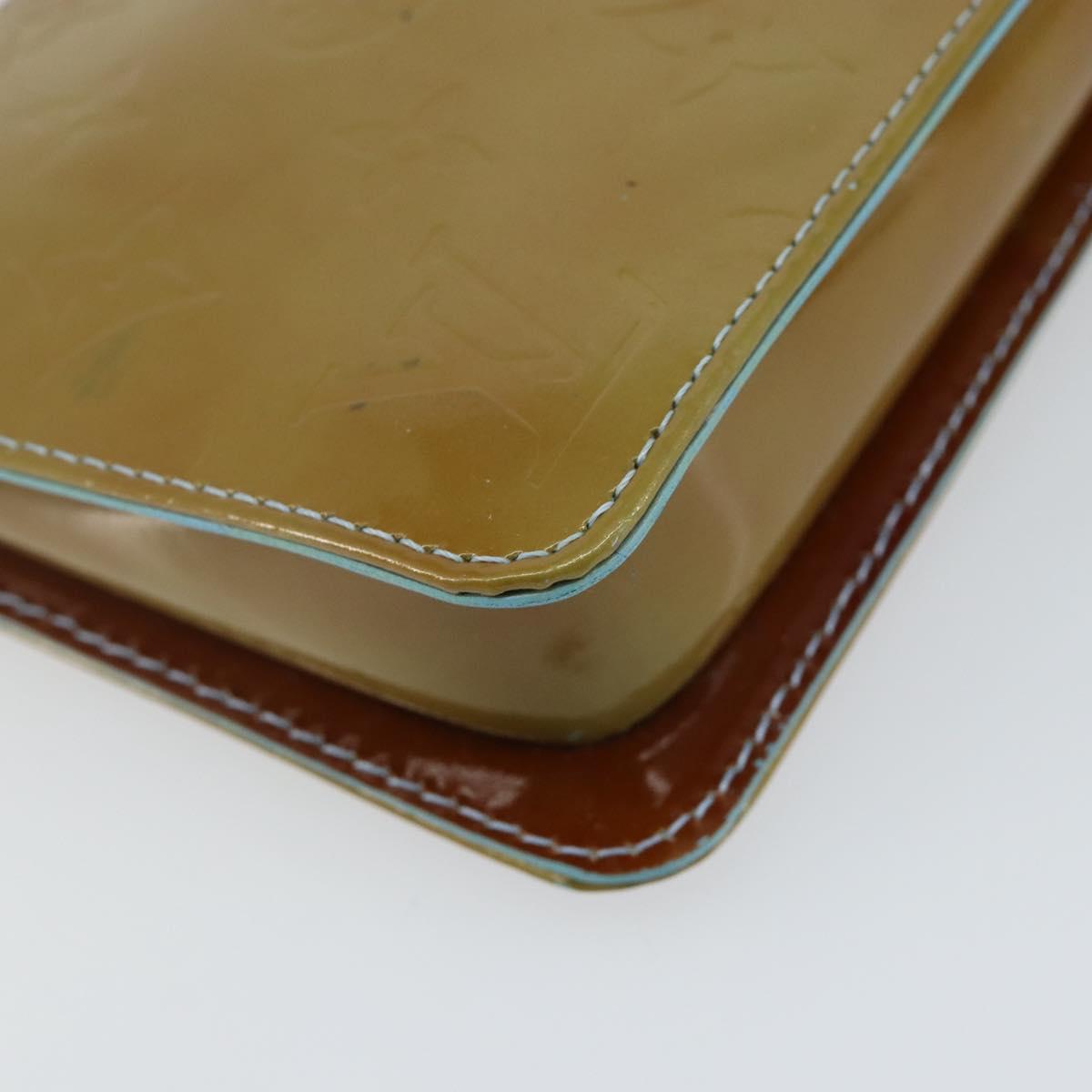 LOUIS VUITTON Monogram Vernis Lexington Pouch Baby Blue M91011 LV Auth ep10925