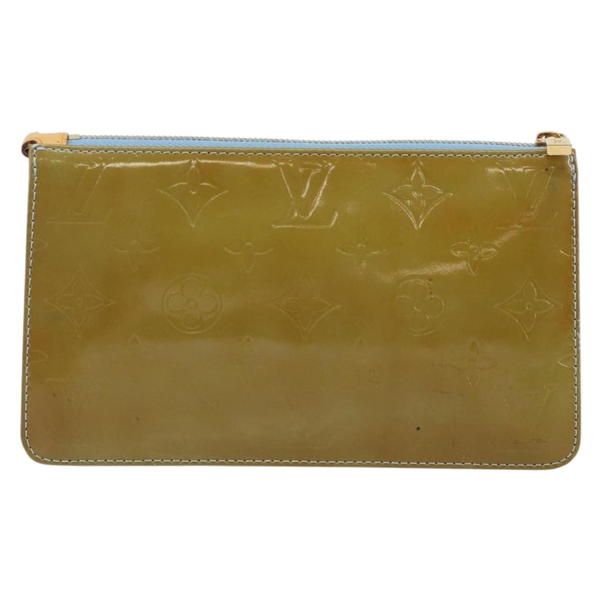 LOUIS VUITTON Monogram Vernis Lexington Pouch Baby Blue M91011 LV Auth ep10925