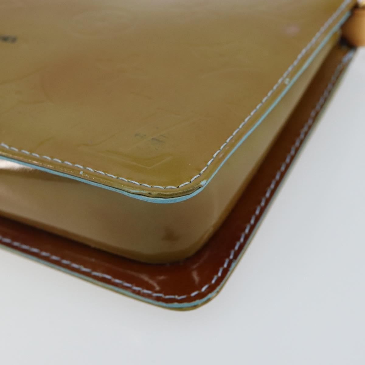 LOUIS VUITTON Monogram Vernis Lexington Pouch Baby Blue M91011 LV Auth ep10925