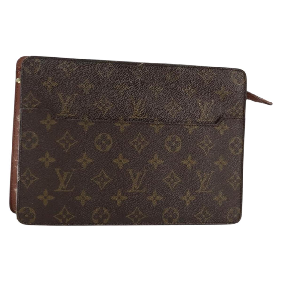LOUIS VUITTON Monogram Pochette Homme Clutch Bag M51795 LV Auth ep10935
