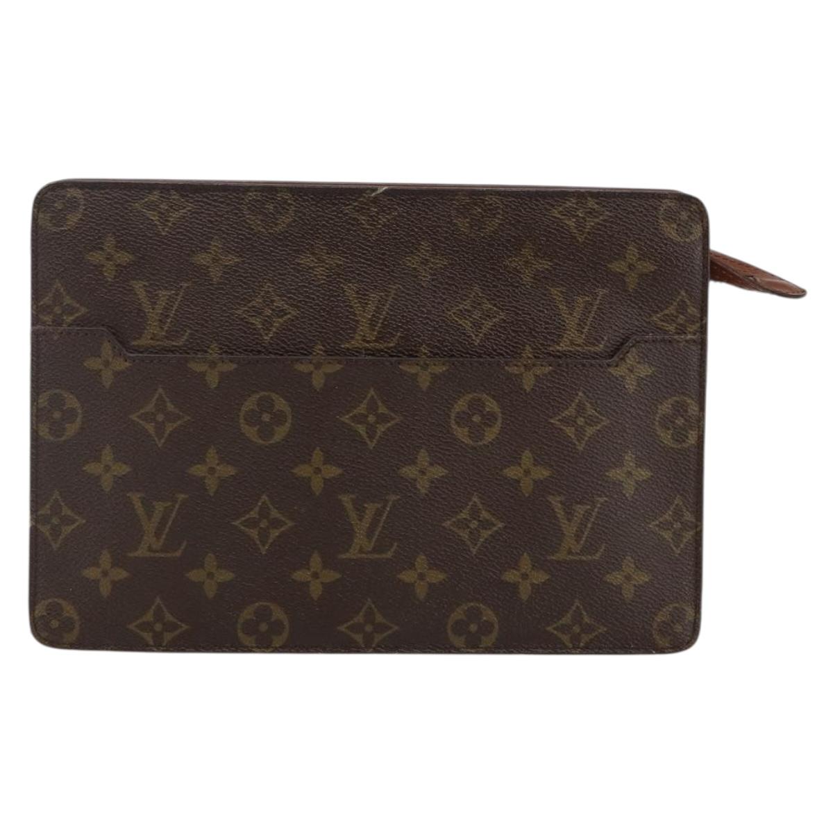 LOUIS VUITTON Monogram Pochette Homme Clutch Bag M51795 LV Auth ep10935