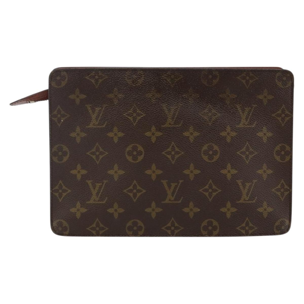 LOUIS VUITTON Monogram Pochette Homme Clutch Bag M51795 LV Auth ep10935