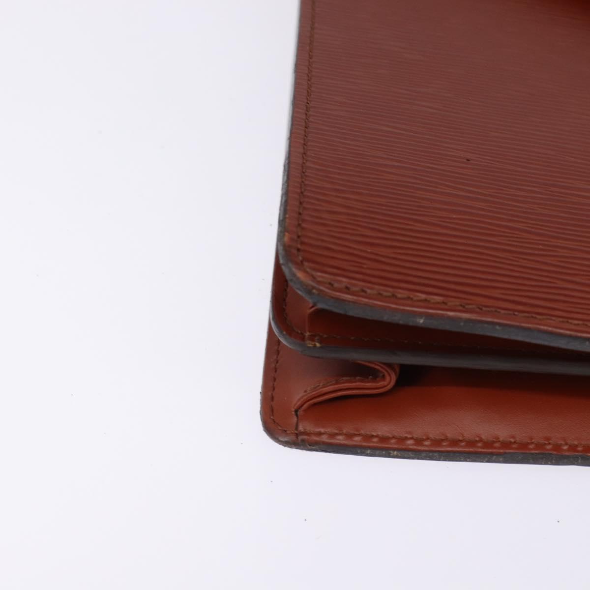 LOUIS VUITTON Epi Serviette Conseiller Briefcase Brown M54423 LV Auth ep10946