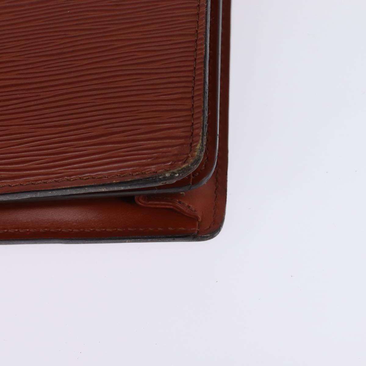 LOUIS VUITTON Epi Serviette Conseiller Briefcase Brown M54423 LV Auth ep10946