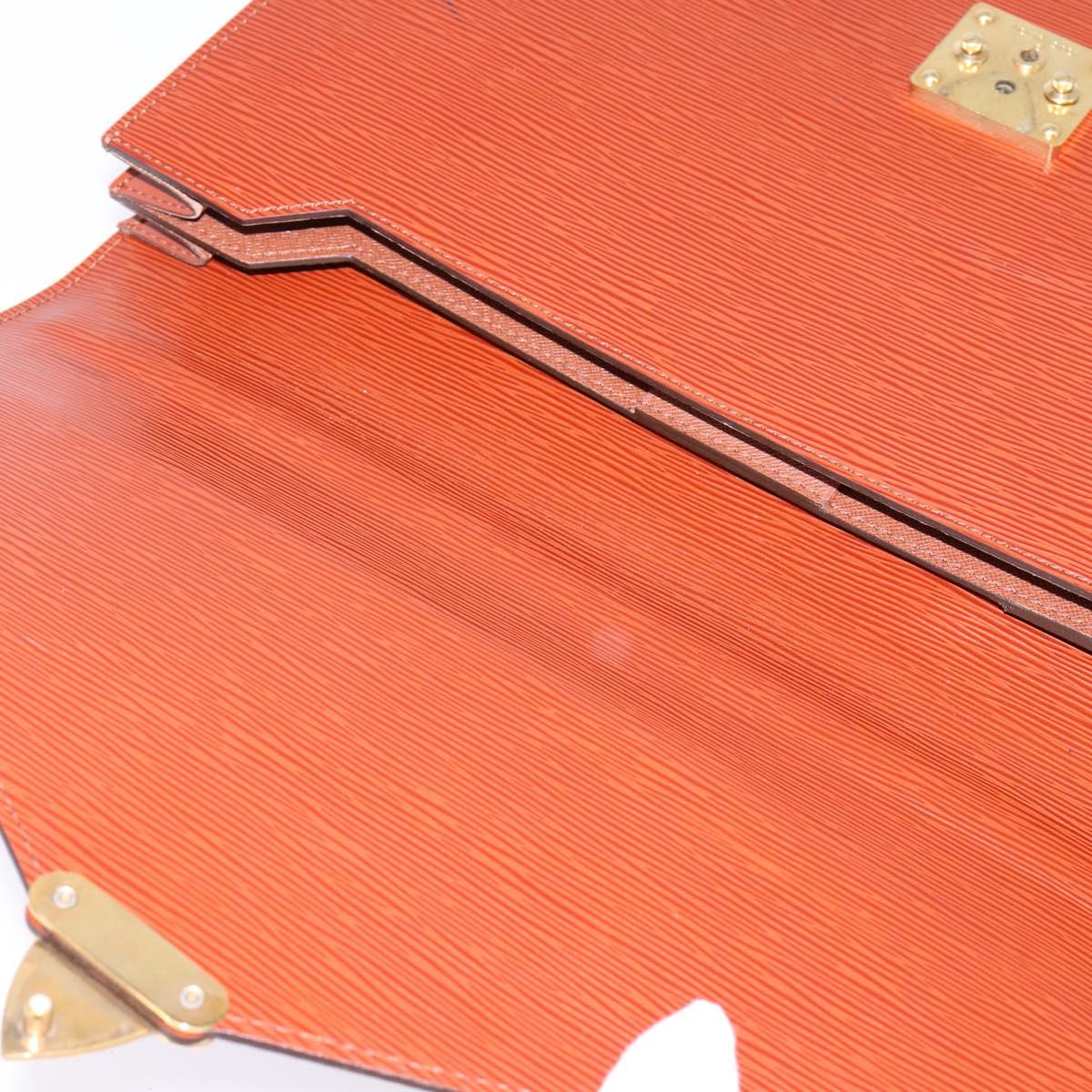LOUIS VUITTON Epi Serviette Conseiller Briefcase Brown M54423 LV Auth ep10946