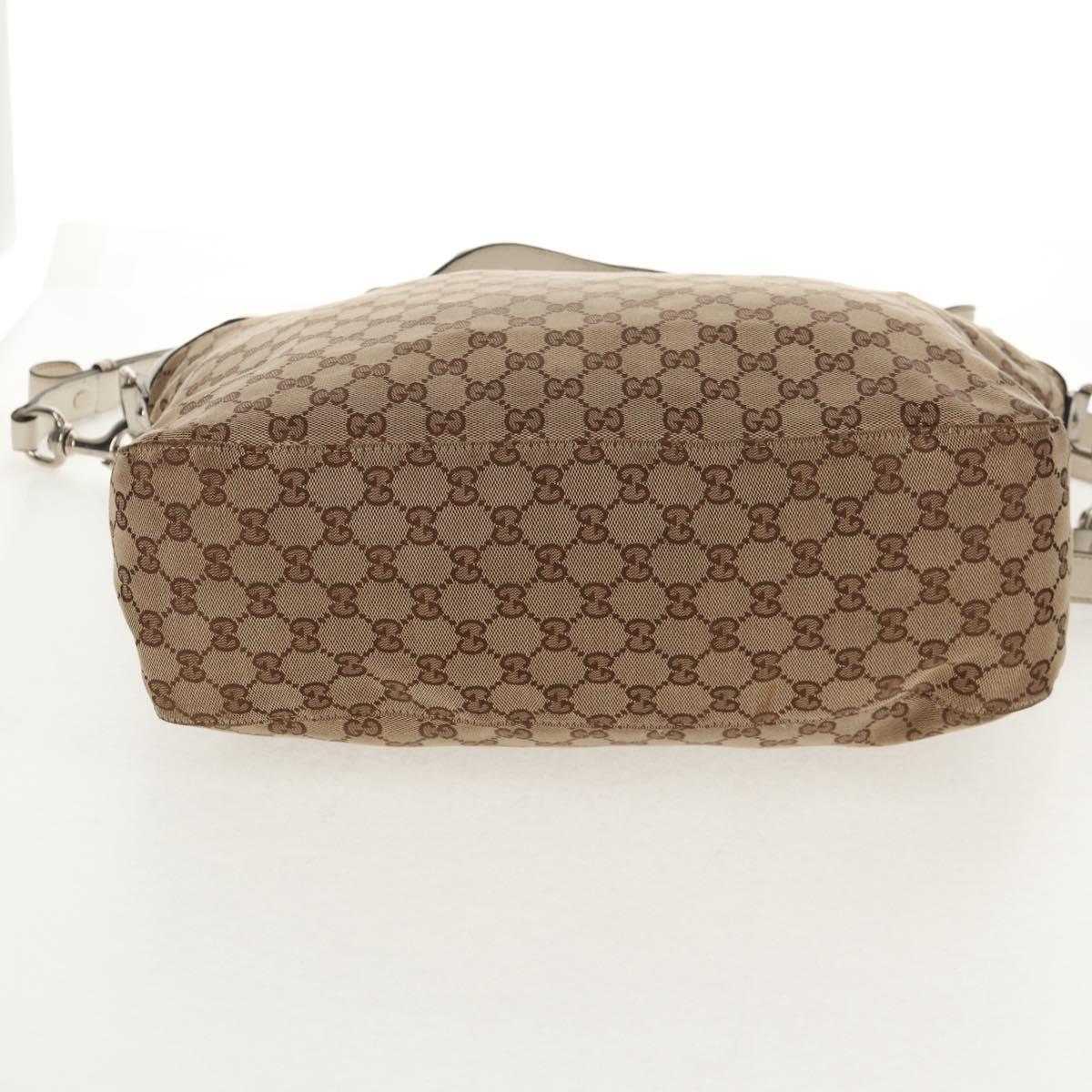 GUCCI GG Canvas Hand Bag 2way Beige White Auth ep10950