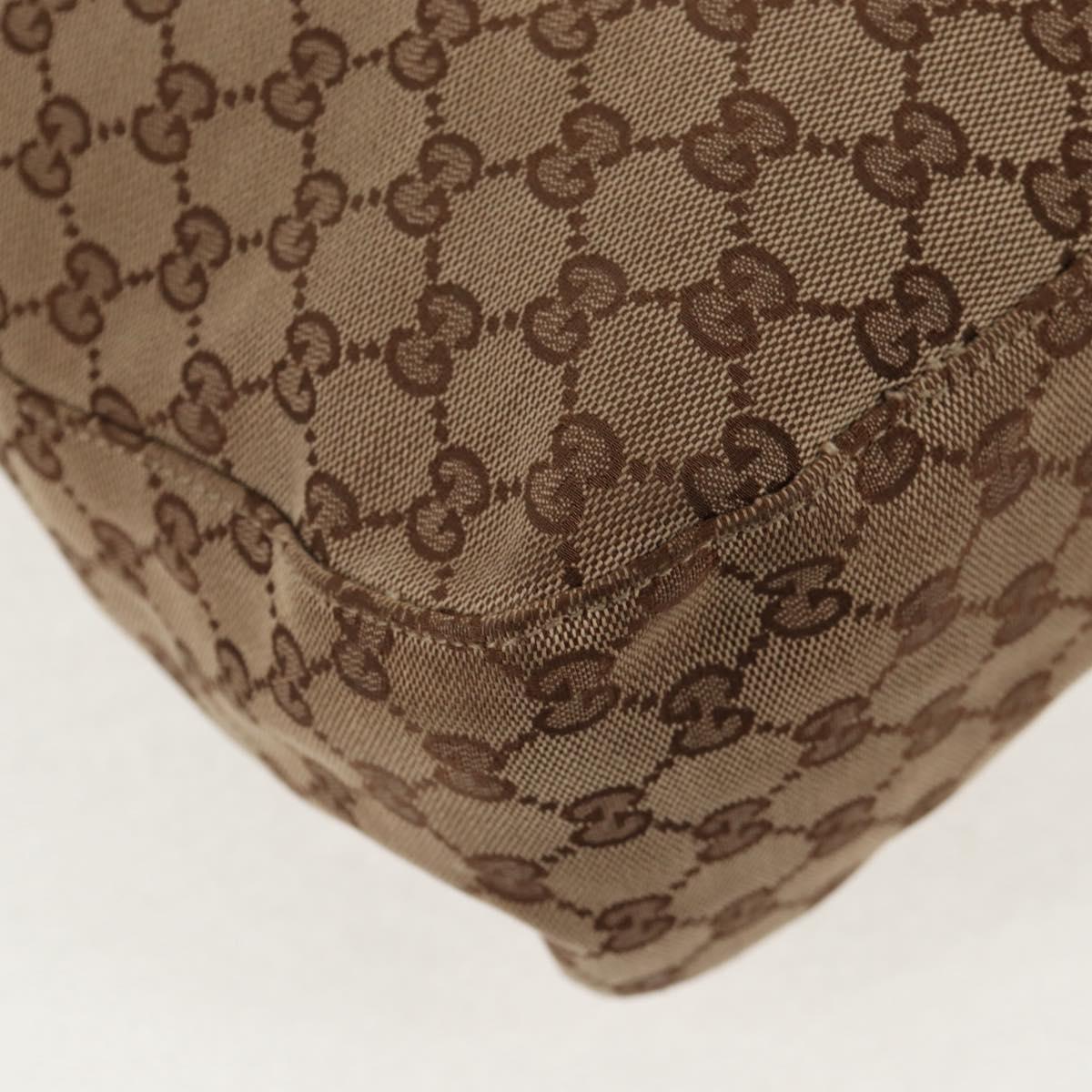 GUCCI GG Canvas Hand Bag 2way Beige White Auth ep10950