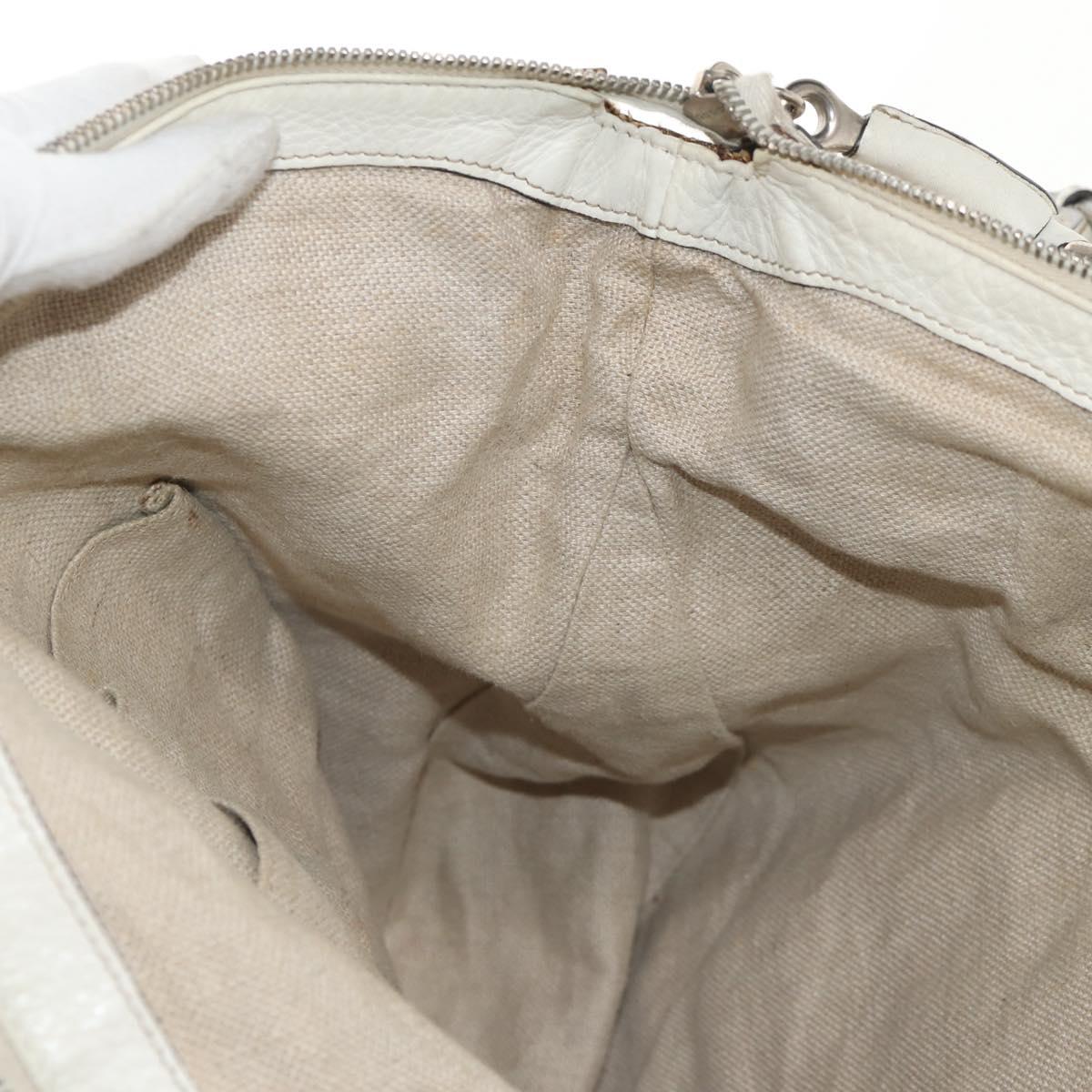 GUCCI GG Canvas Hand Bag 2way Beige White Auth ep10950
