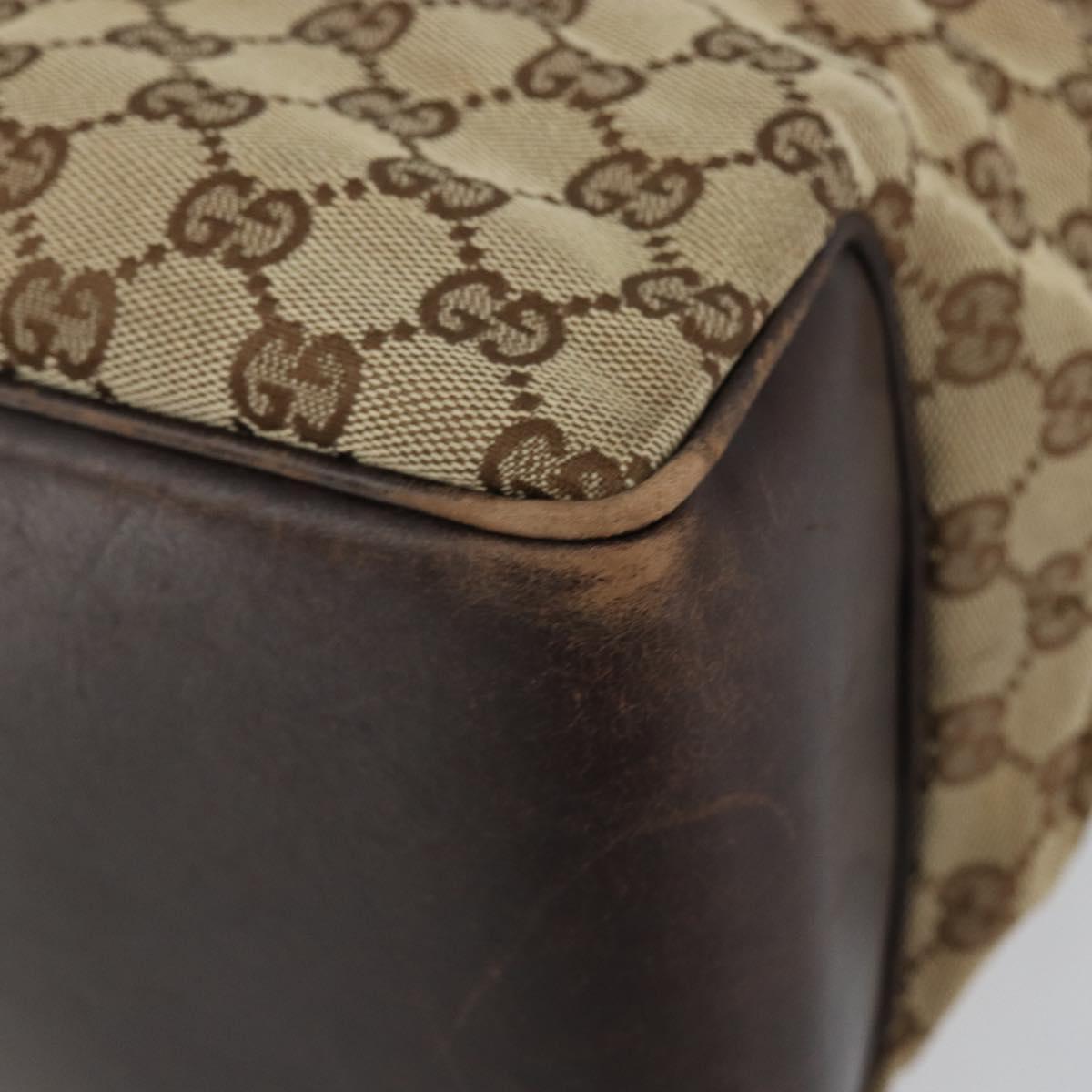 GUCCI GG Canvas Tote Bag Beige Auth ep10953
