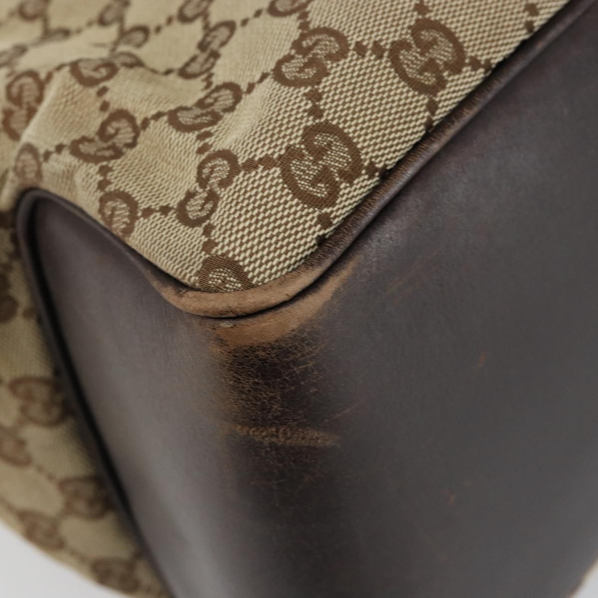 GUCCI GG Canvas Tote Bag Beige Auth ep10953