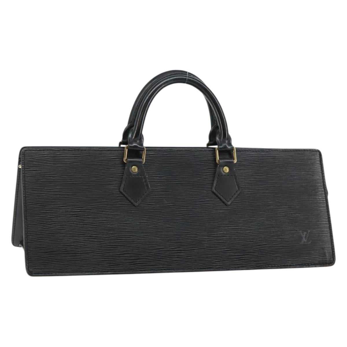 LOUIS VUITTON Epi Sac Triangle Hand Bag Black M52092 LV Auth ep10954
