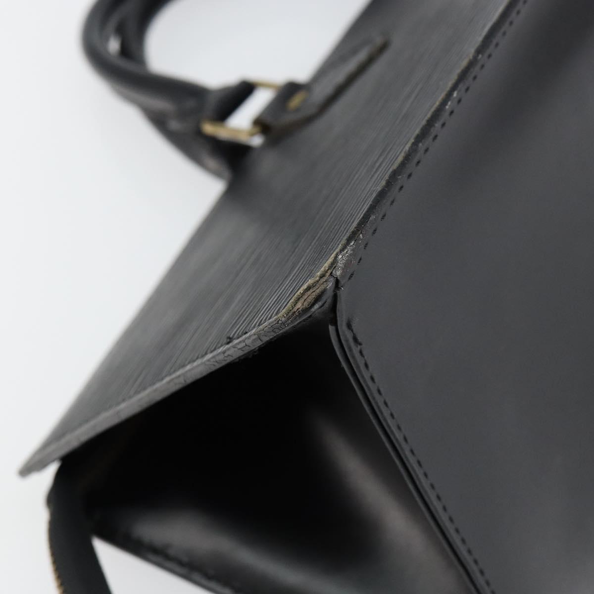 LOUIS VUITTON Epi Sac Triangle Hand Bag Black M52092 LV Auth ep10954