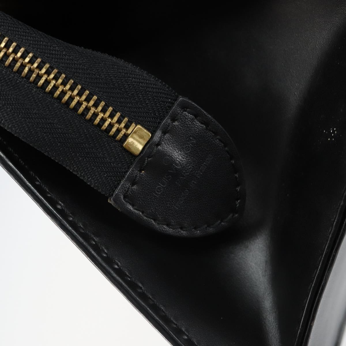 LOUIS VUITTON Epi Sac Triangle Hand Bag Black M52092 LV Auth ep10954