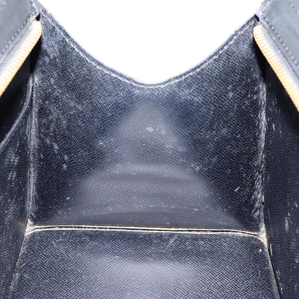 LOUIS VUITTON Epi Sac Triangle Hand Bag Black M52092 LV Auth ep10954