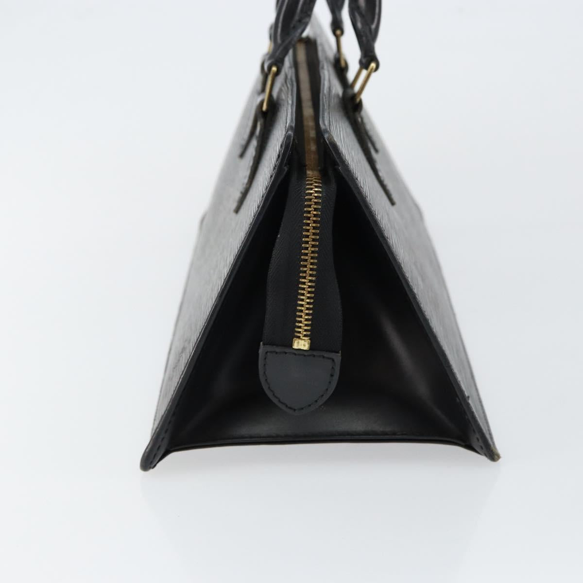 LOUIS VUITTON Epi Sac Triangle Hand Bag Black M52092 LV Auth ep10954