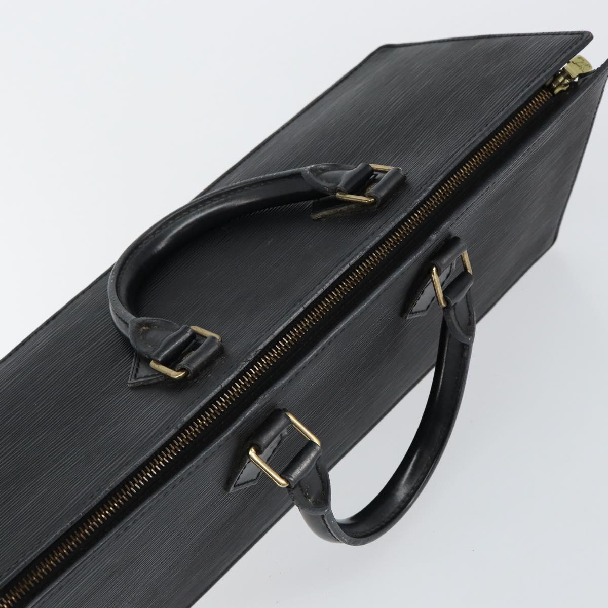 LOUIS VUITTON Epi Sac Triangle Hand Bag Black M52092 LV Auth ep10954