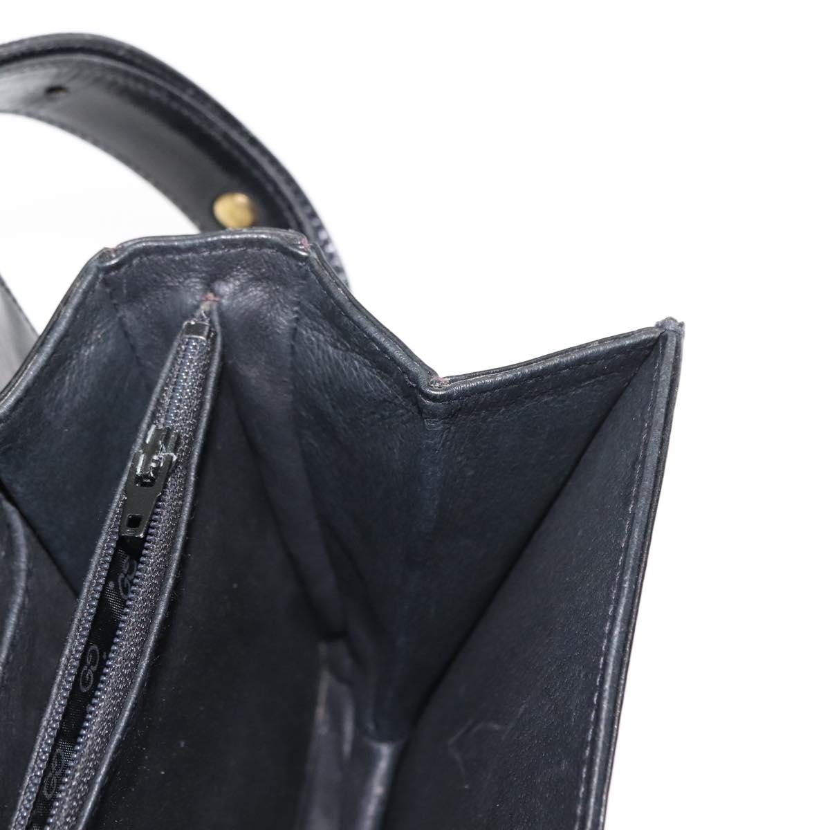 GUCCI Shoulder Bag Leather Black Auth ep10955