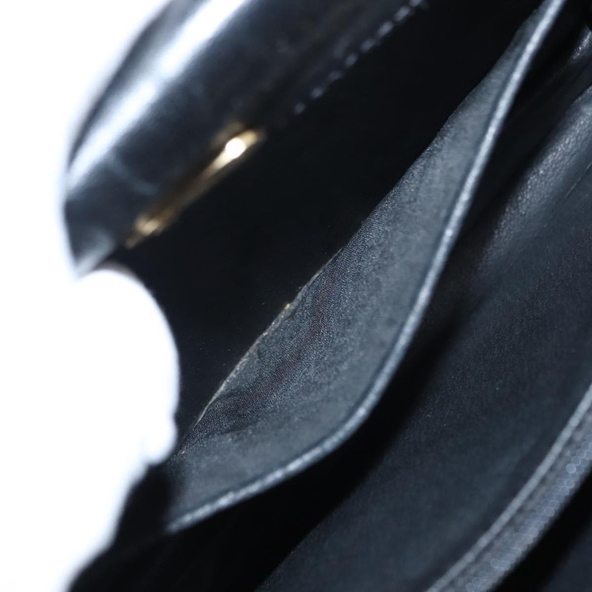 GUCCI Shoulder Bag Leather Black Auth ep10955