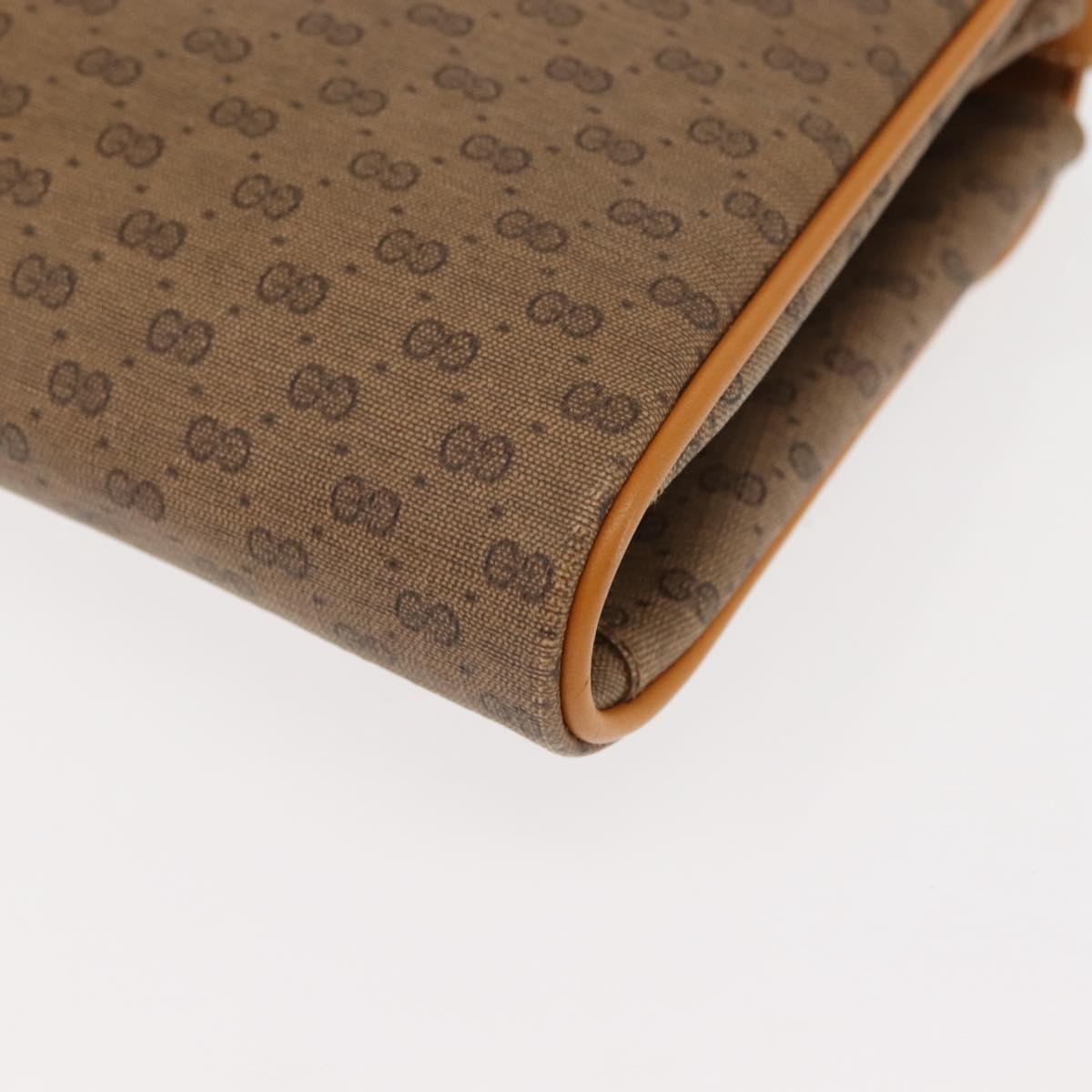 GUCCI Micro GG Supreme Shoulder Bag PVC Beige Gold 004 261 1923 Auth ep10957