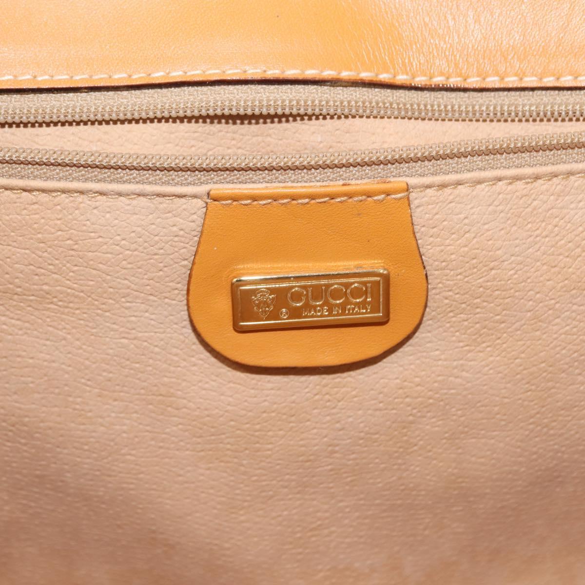 GUCCI Micro GG Supreme Shoulder Bag PVC Beige Gold 004 261 1923 Auth ep10957