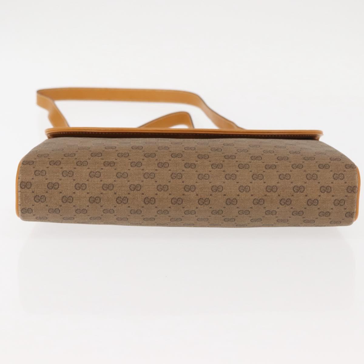 GUCCI Micro GG Supreme Shoulder Bag PVC Beige Gold 004 261 1923 Auth ep10957