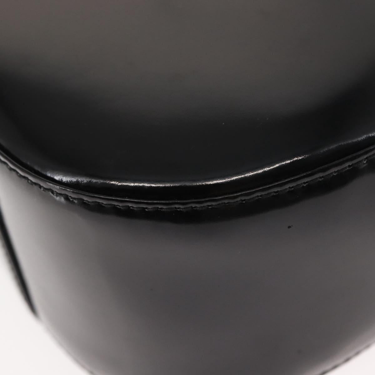 GUCCI Shoulder Bag Patent leather Black Auth ep10963