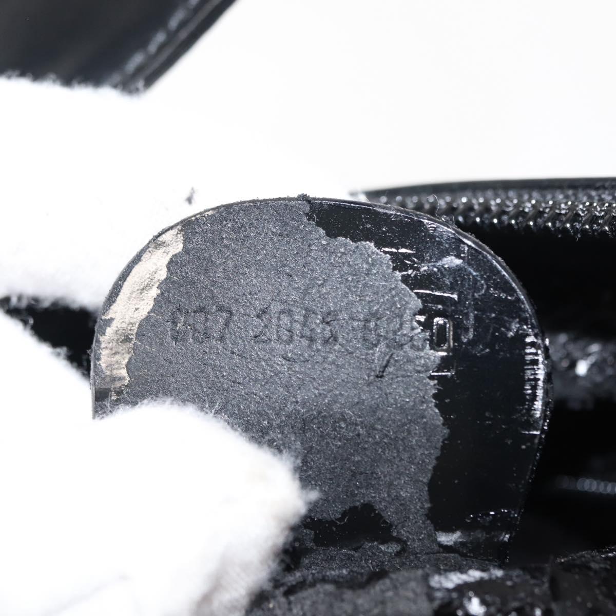 GUCCI Shoulder Bag Patent leather Black Auth ep10963