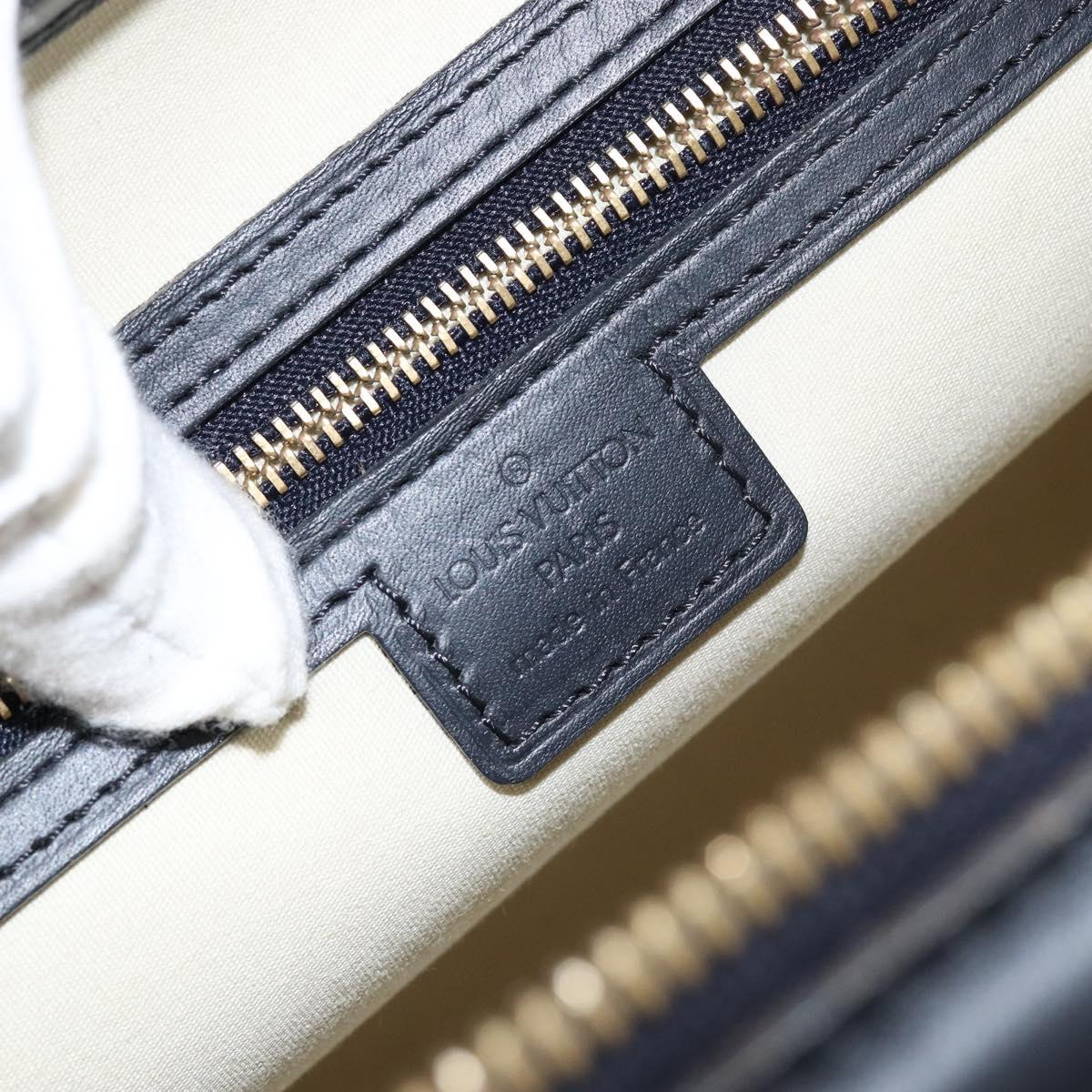 LOUIS VUITTON Monogram Mini Josephine PM Hand Bag Blue M92049 LV Auth ep10965