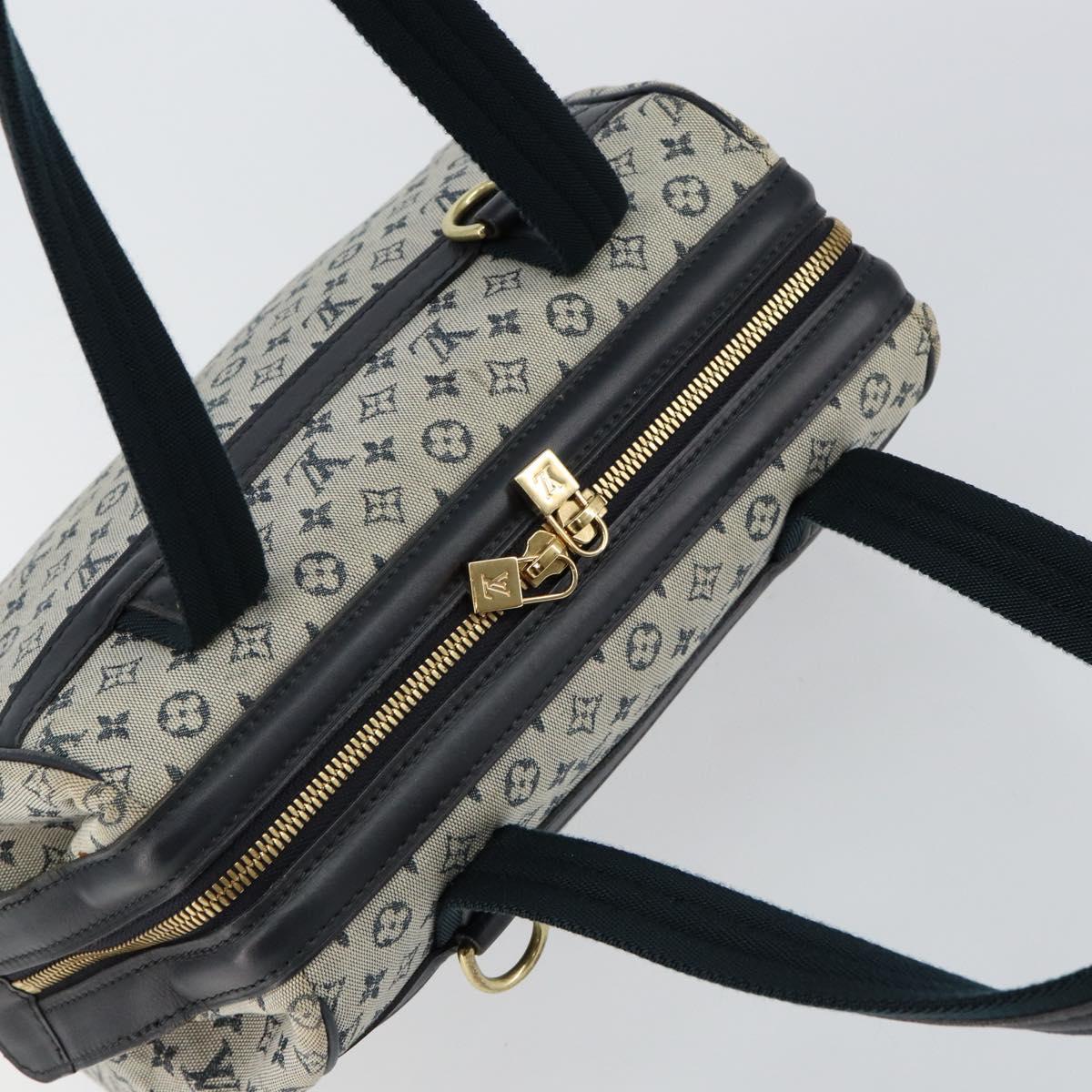 LOUIS VUITTON Monogram Mini Josephine PM Hand Bag Blue M92049 LV Auth ep10965