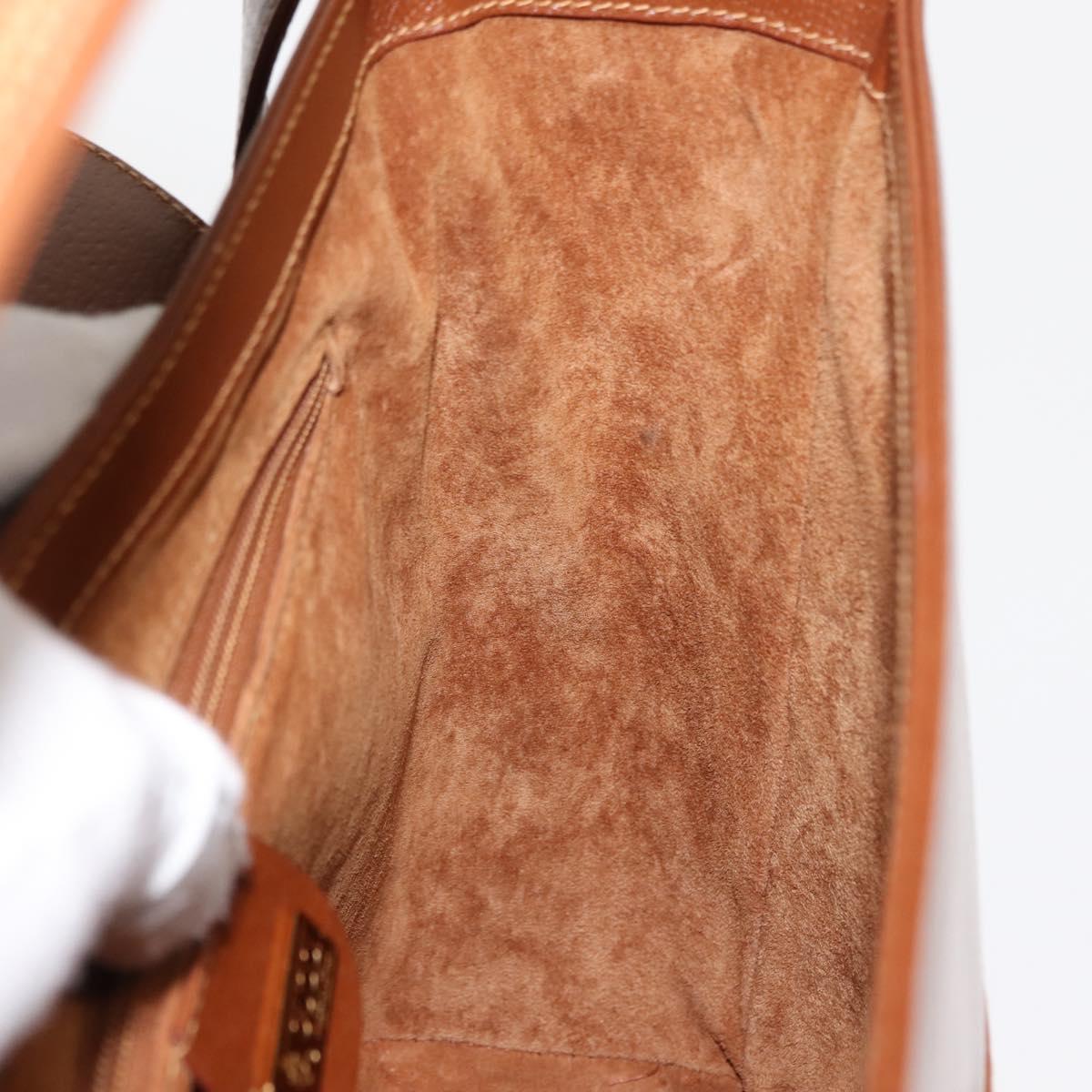 GUCCI Shoulder Bag Leather Brown Auth ep10968