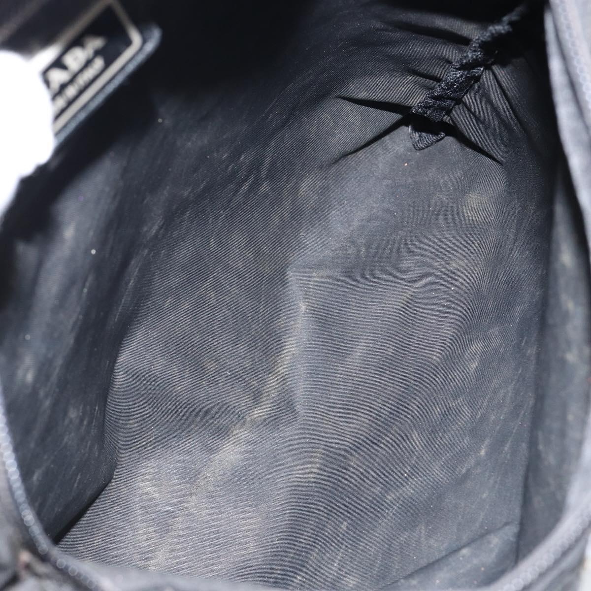 PRADA Shoulder Bag Nylon Black Silver Auth ep10975