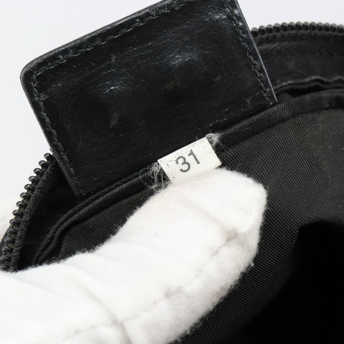 PRADA Shoulder Bag Nylon Black Silver Auth ep10975