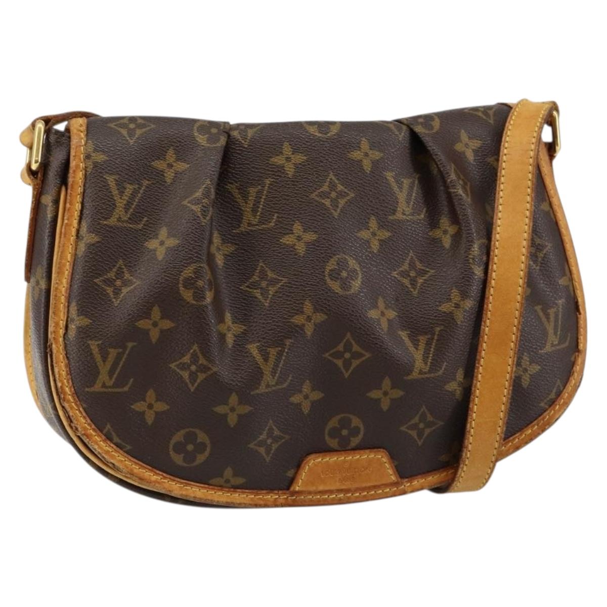 LOUIS VUITTON Monogram Menilmontant PM Shoulder Bag M40474 LV Auth ep10977