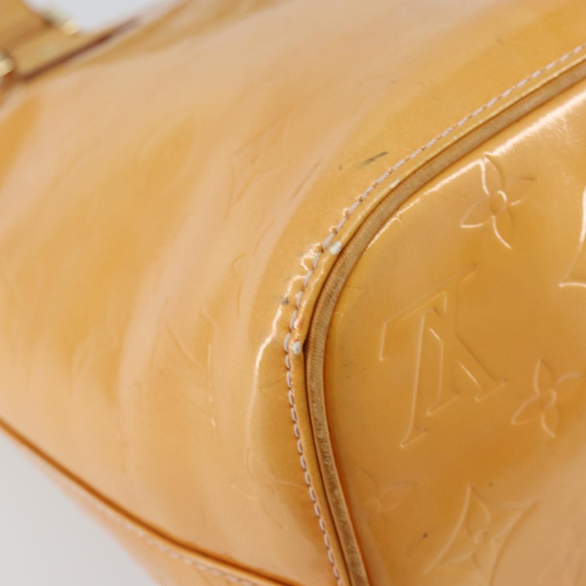 LOUIS VUITTON Monogram Vernis Houston Hand Bag Pink M91302 LV Auth ep10978
